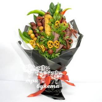 Букет с охотничьими колбасками