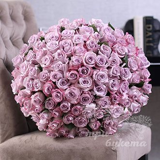101 пурпурная роза (Premium) 60 см.