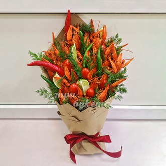 Букет из раков и лайма